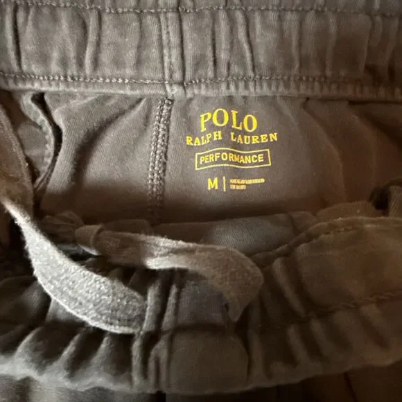 Polo Ralph Lauren Interlock Track Pant Mens Medium Black Pony Sweatpants Lounge - Picture 8 of 16